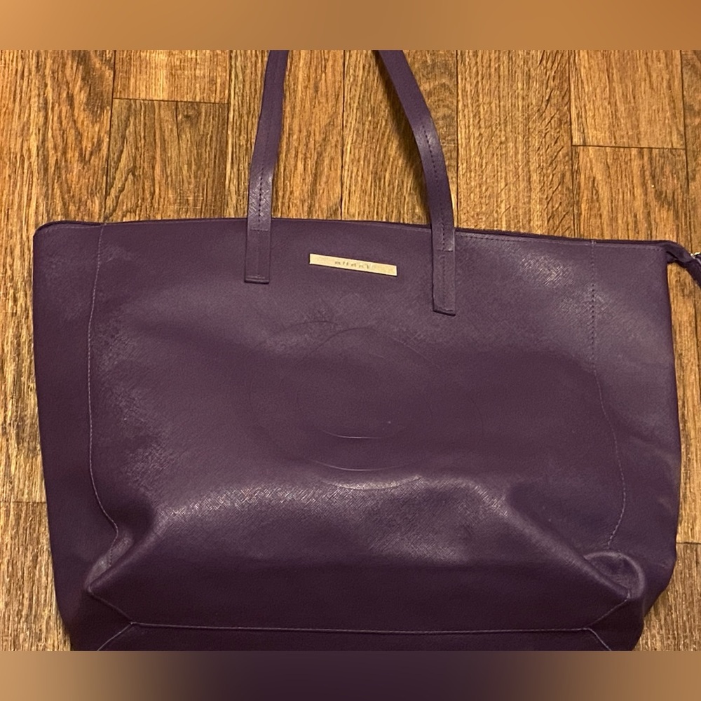 Monat Hair Care Purple Large Tote Bag 15”H X 21”W X 7” Deep